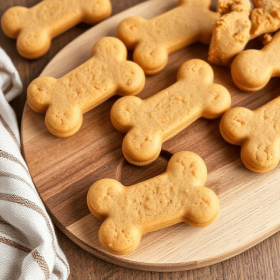 Roscoe & Stella's All-Natural Cookies & Treats (flavor: Peanut Butter & Pumpkin, size: Mini-Bone Treats)