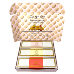 Dog Macaron Combo Gift Pack (flavor: Strawberry, Rose & Vanilla)