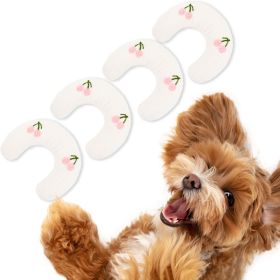 Cat Pillow, Small Pillow for Cat, Cat Blankets for Indoor, Pet Toy, Small Banana Donut Bed for Pets, Little Pillow for Cats No Heating Pad (Color: White × 4)